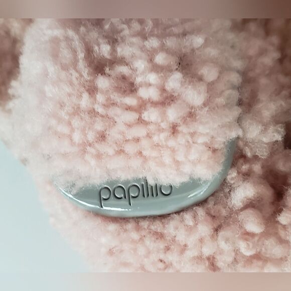 NWT Birkenstock Papillio Big Buckle Teddy Crystal Rose - Picture 12 of 15